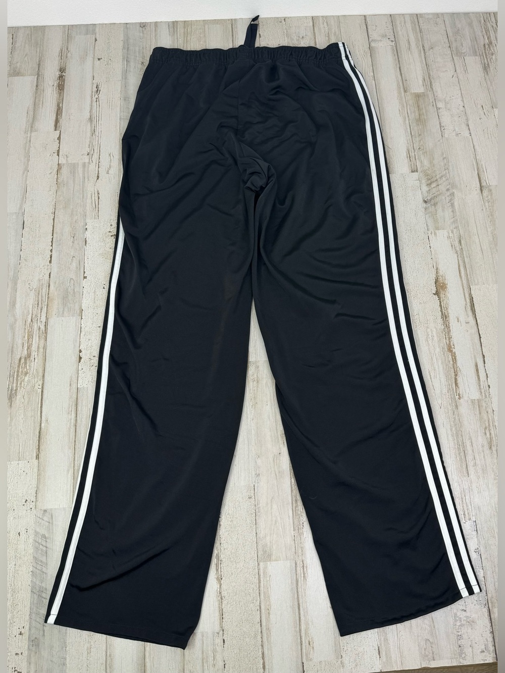 Adidas Climalite Men’s XL Sweatpants Black White Stripe - Picture 8 of 10